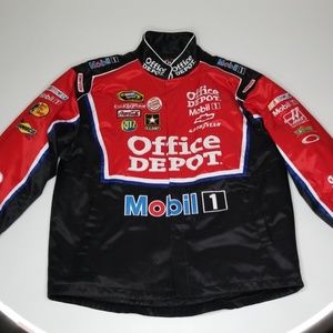 Nascar Racing coat. Multi patach jacket